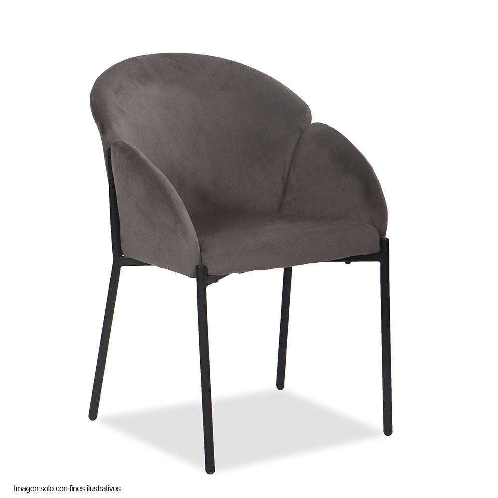 Silla Lira CC047 color chocolate