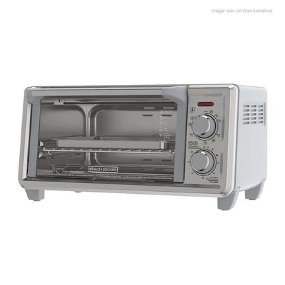 Tostahornos TO4120-1SDLA Black & Decker, convención natural hasta 4 rebanadas