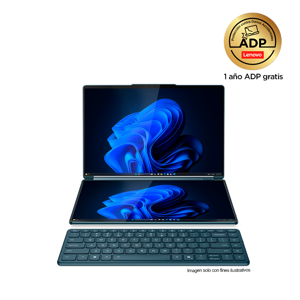 Yoga BooK 9 14iAH10 Lenovo, pantalla dual 14", 16GB 1TB, táctil, windows 11 Home