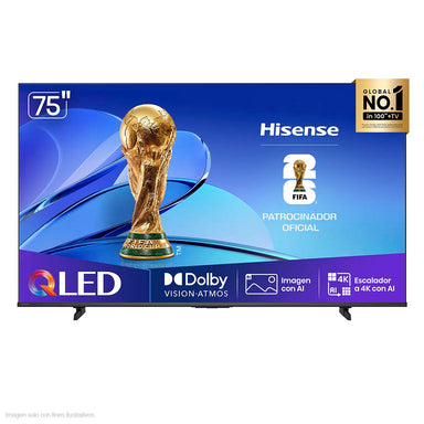 Televisor QLED Smart 75" 75Q6QV Hisense  VIDAA