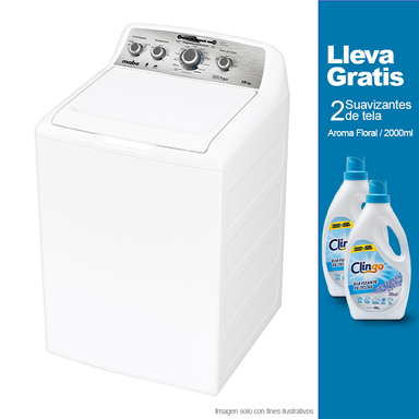 Lavadora 19kg LME79104VBAB0 Mabe + 2 suavizante de tela, floral de 2000ml