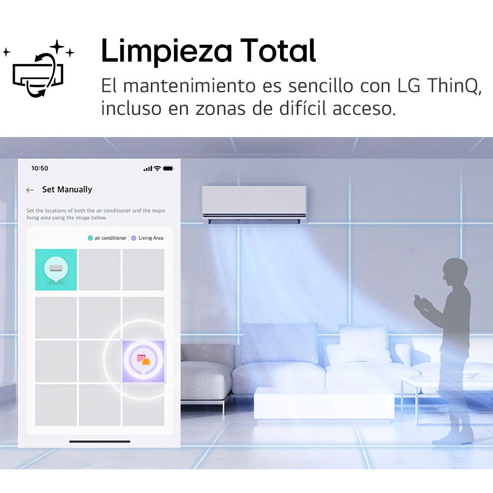 Aire acondicionado Split 24000 BTU VF242C31 LG inverter