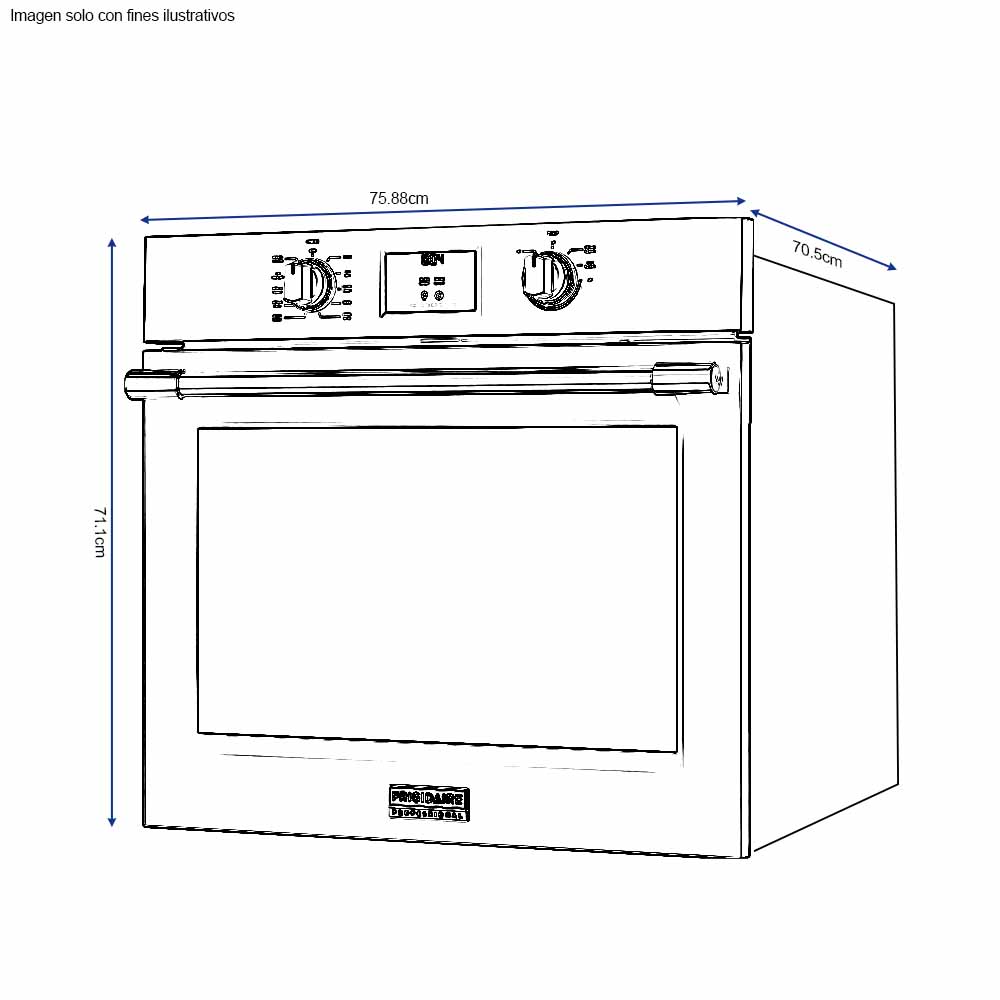 Horno empotrable eléctrico de 30" PCWS3080AF Frigidaire acero inoxidable Air Fryrer