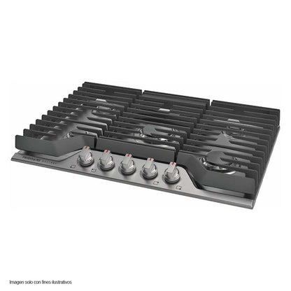 Estufa de 30" a gas empotrable GCCG3048AS 5 quemadores, acero inoxidable Frigidaire
