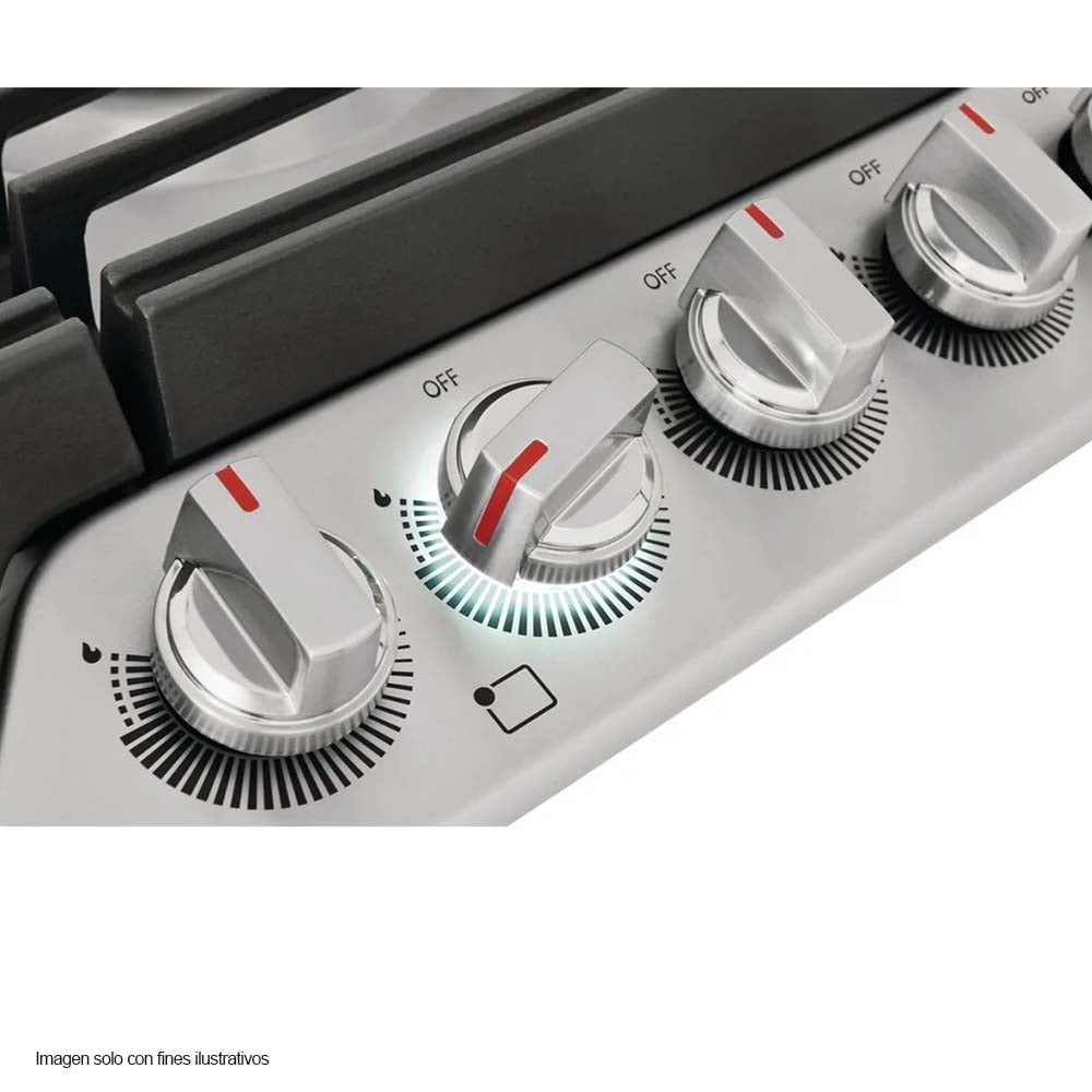 Estufa de 30" a gas empotrable GCCG3048AS 5 quemadores, acero inoxidable Frigidaire