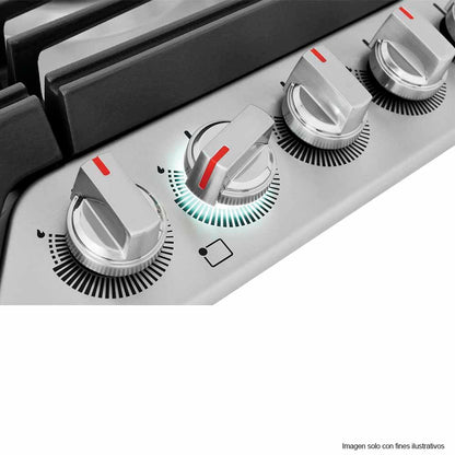 Estufa empotrable a gas de 36" GCCG3648AS Frigidaire 5 quemadores, acero inoxidable