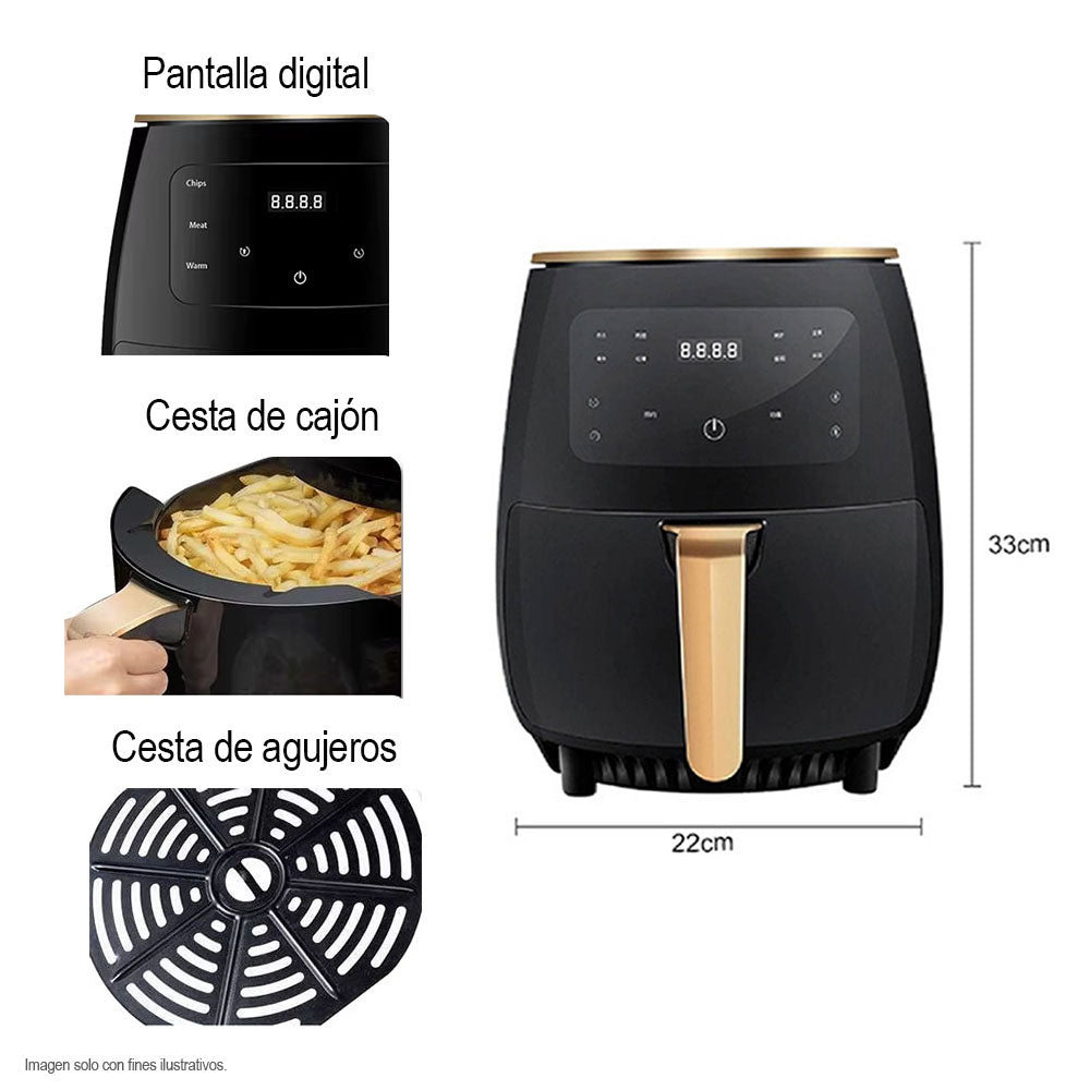 Freidora de aire 4.5 L JD389 Home Power