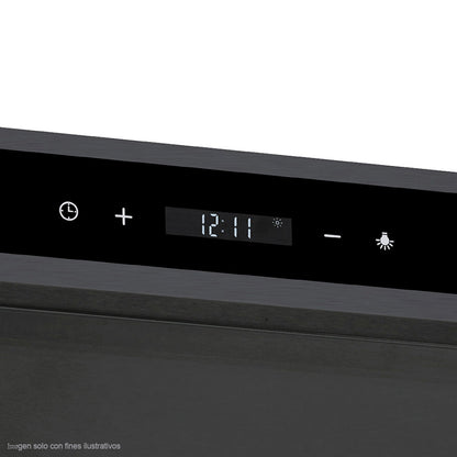 Extractor de grasa Slim Touch 60 color negro, 3 velocidades iluminación LED