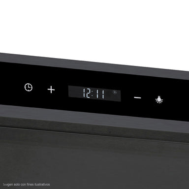 Extractor de grasa Slim Touch 60 color negro, 3 velocidades iluminación LED