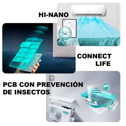 Aire acondicionado Split de 18000BTU ATR182HA de Hisense Wi-Fi SEER 20