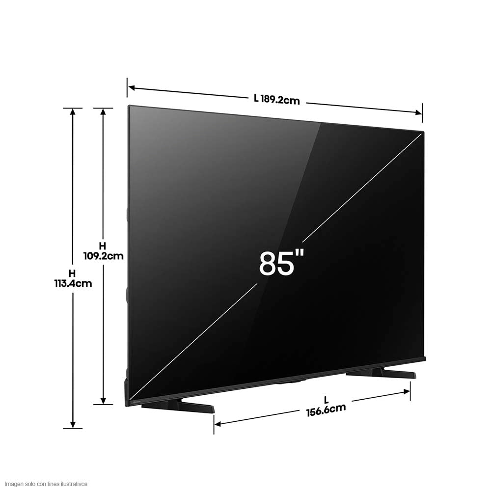 Televisor QLED Smart 85" 85Q6QV Hisense 4K AI