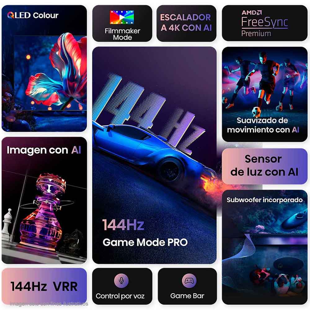 Televisor QLED Smart 100" 100Q7QG Hisense 4K AI