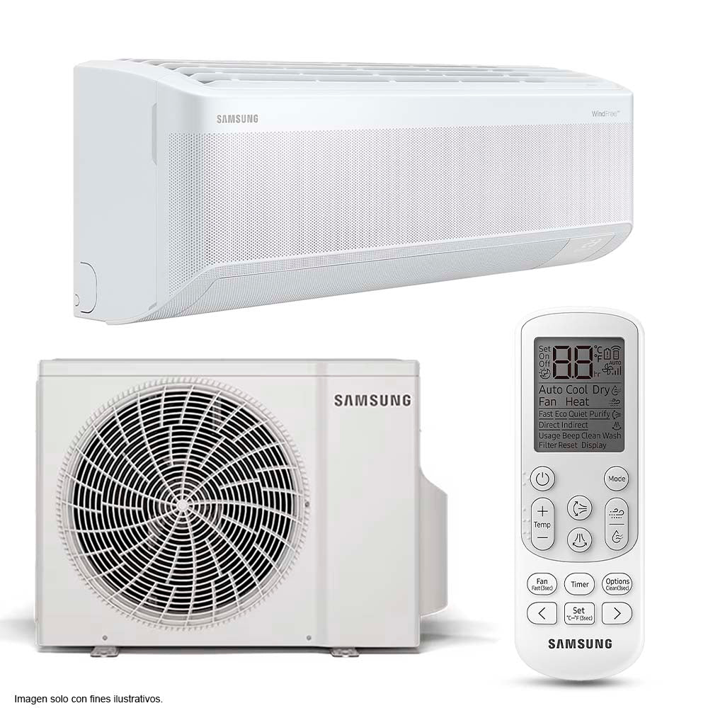 Aire acondicionado Split 12000 BTU AR60F12D1DWNAP Samsung  inverter AI