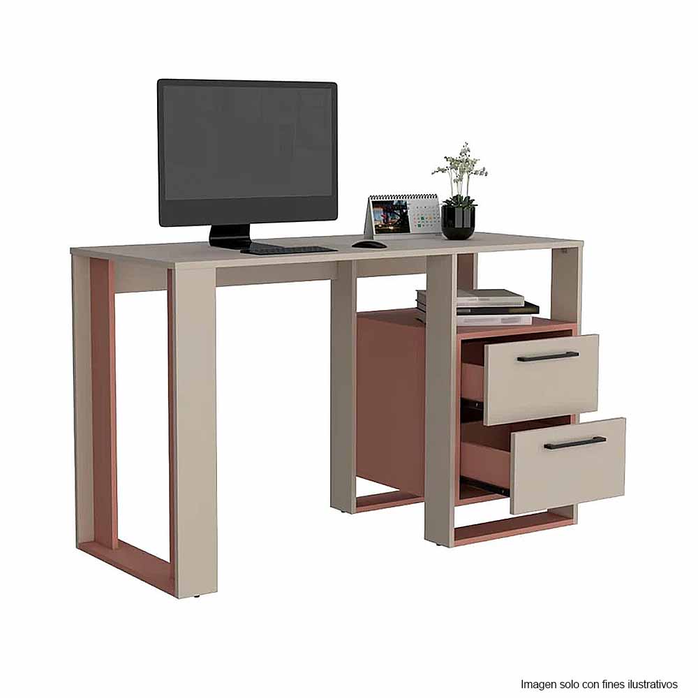 Escritorio Verlot 10331 color arupo + capri