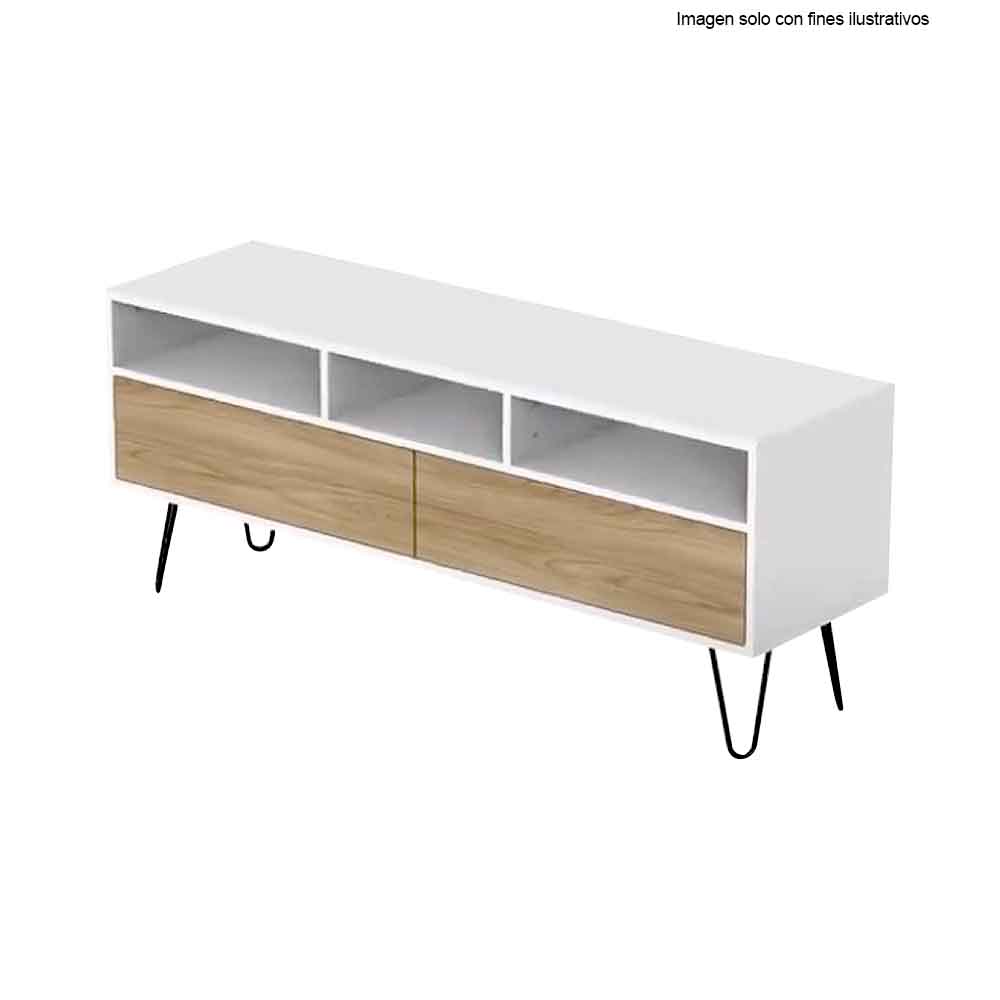 Rack para TV TORI, RBF 10310 color fresno + blanco