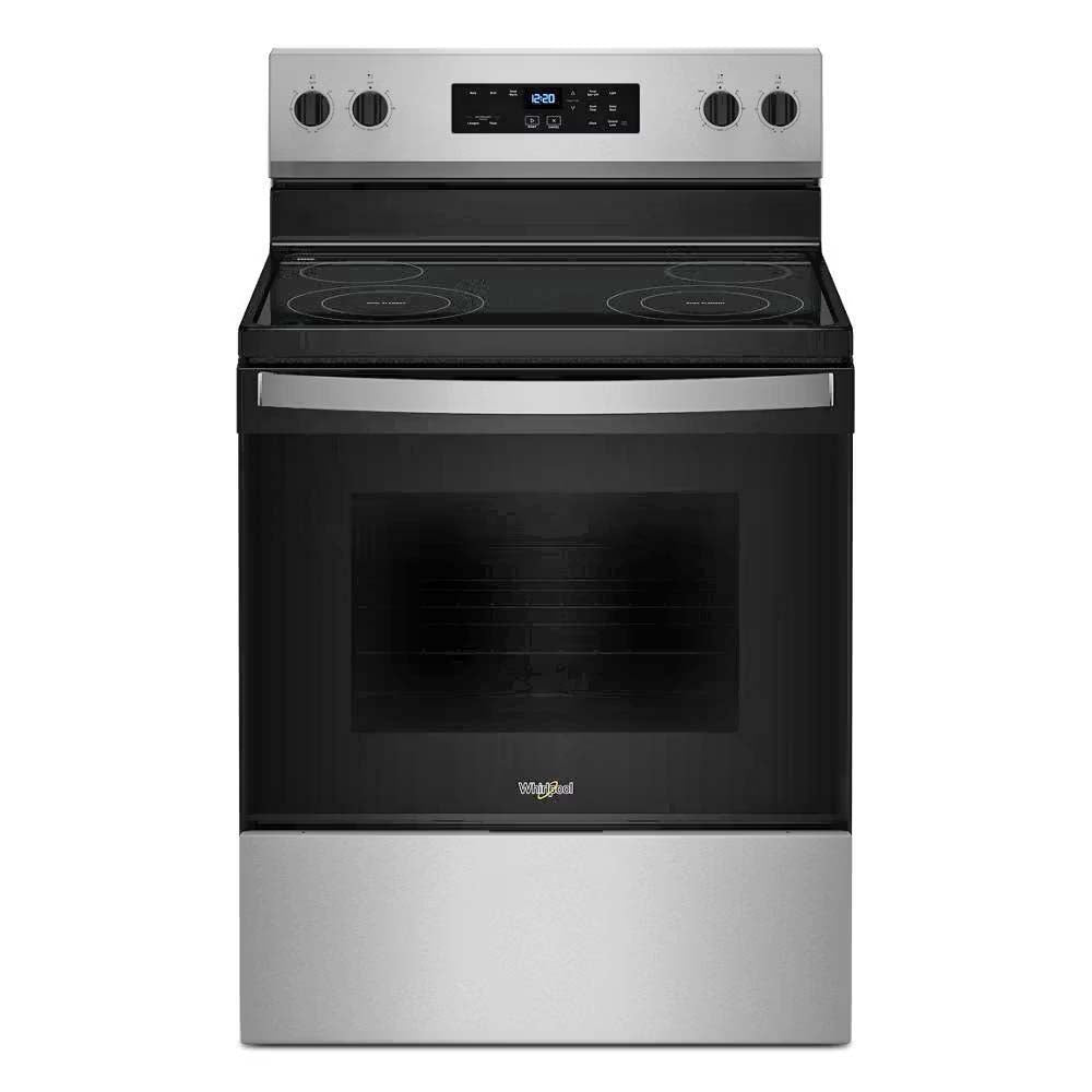 Estufa 30" eléctrica WFES3030RS Whirlpool, cubierta Vitroceramica modo Sabbath
