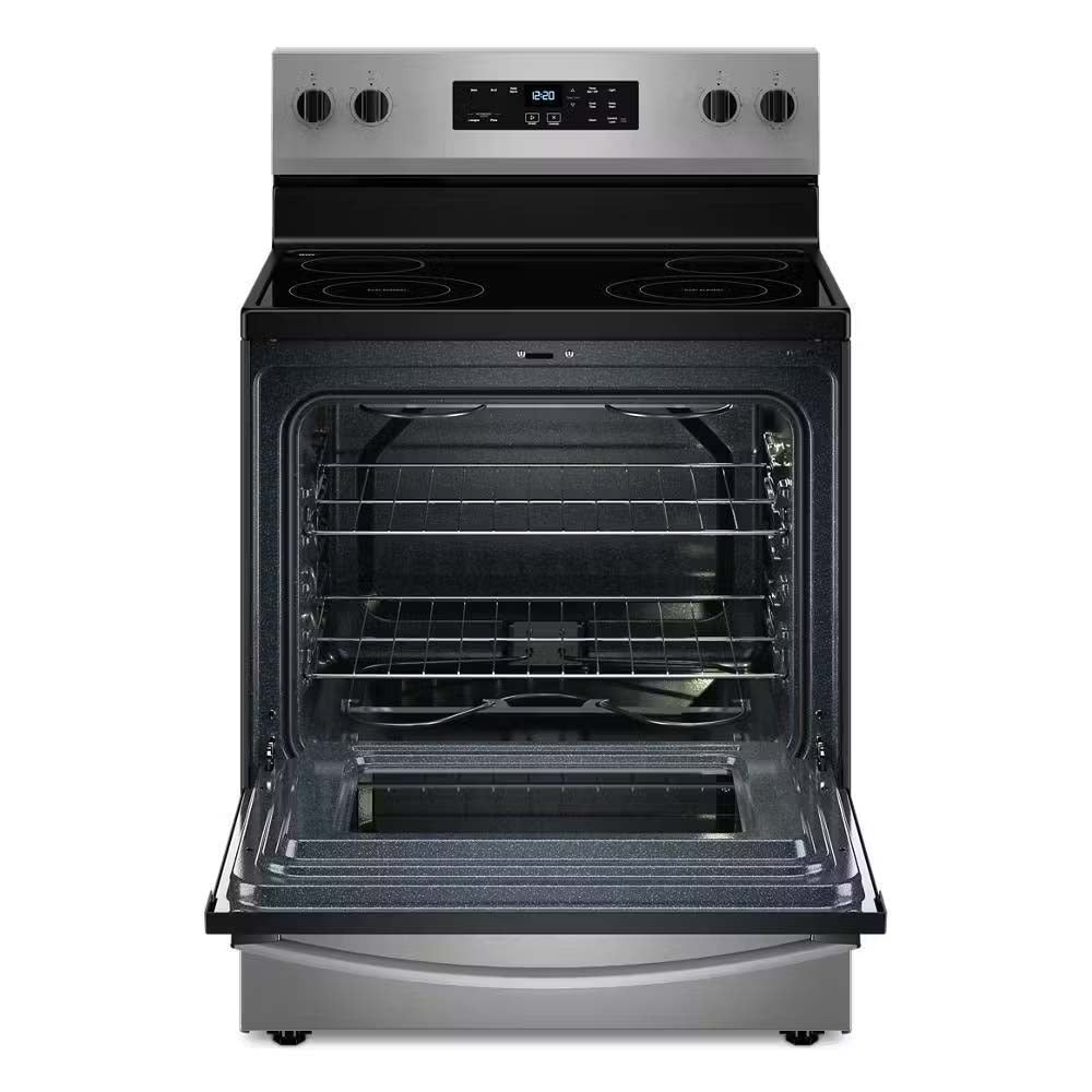 Estufa 30" eléctrica WFES3030RS Whirlpool, cubierta Vitroceramica modo Sabbath