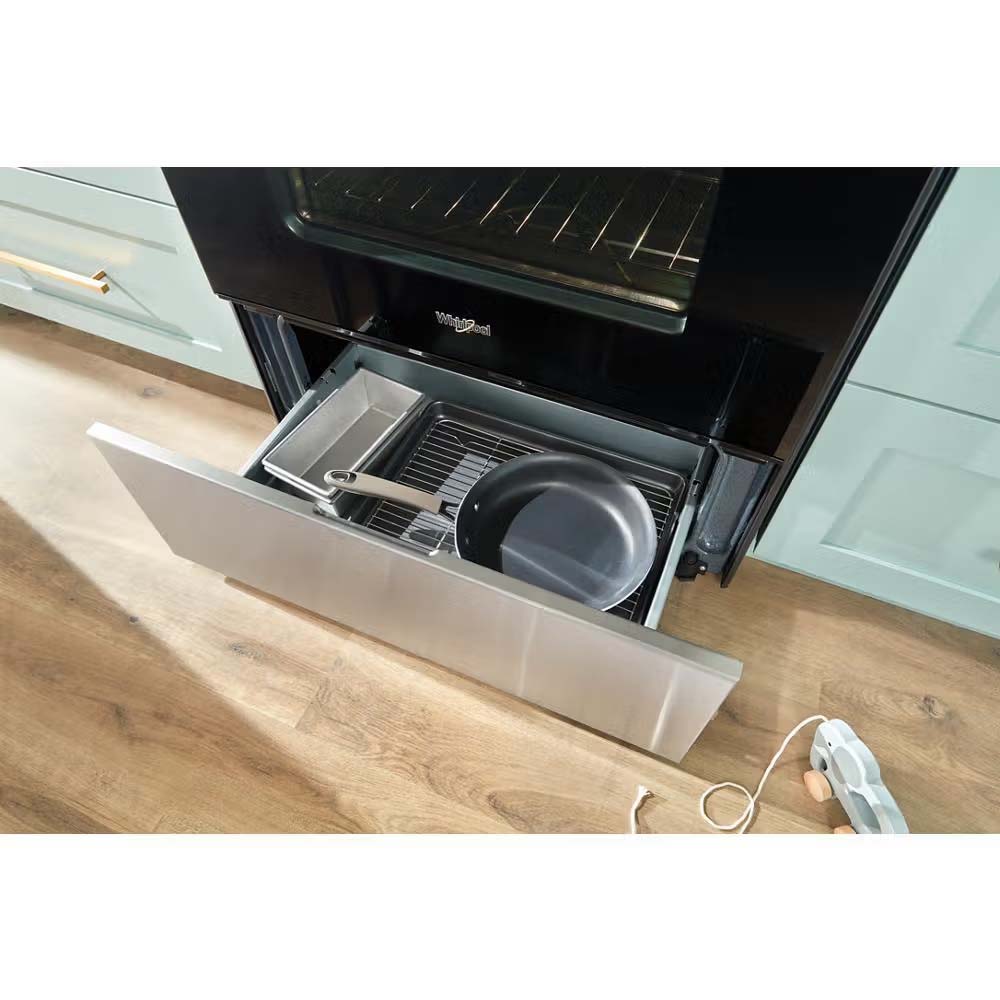 Estufa 30" eléctrica WFES3030RS Whirlpool, cubierta Vitroceramica modo Sabbath