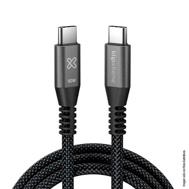 Cable USB-C TO USB-C CABLE 30W KAC-250-6FT KLIP para carga ultrarrápida