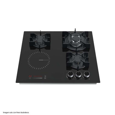 Estufa Dual empotrable 60” Sicilia Drija Vitroceramica 4 quemadores, perillas de lujo y control táctil