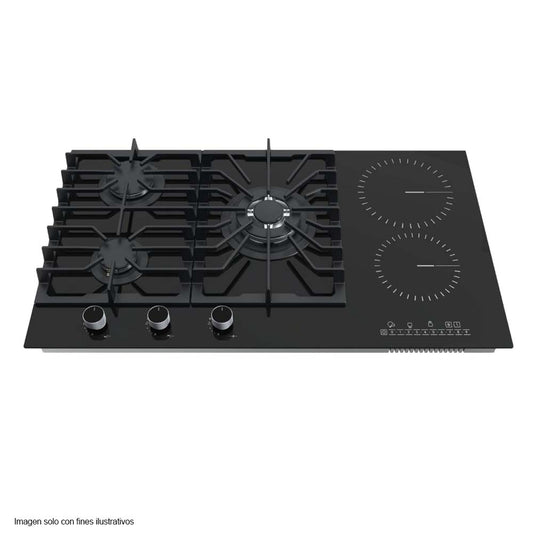 Estufa empotrable 87.4cm Modelo Sicilia Touch 90 Sistema Dual (gas y eléctrica) Drija
