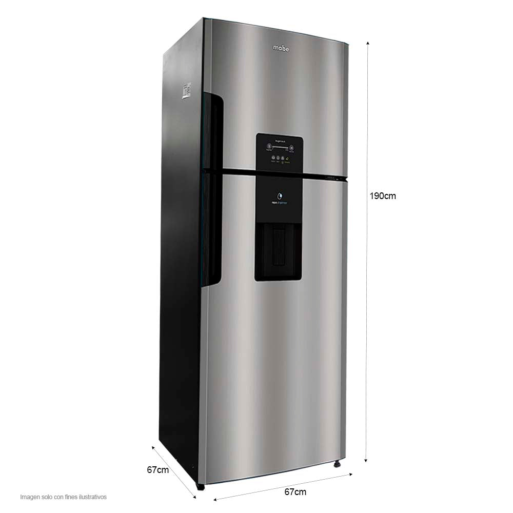 Refrigeradora 15pc Top Mount  RMP450ZCAU acero inoxidable, dispensador de agua