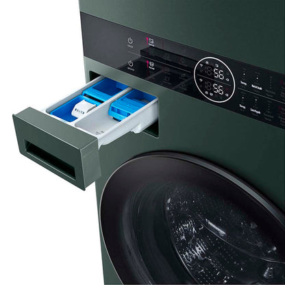 Torre de lavado y secado 25 kg WK25GGS6 LG color verde AI DD Turbo Wash