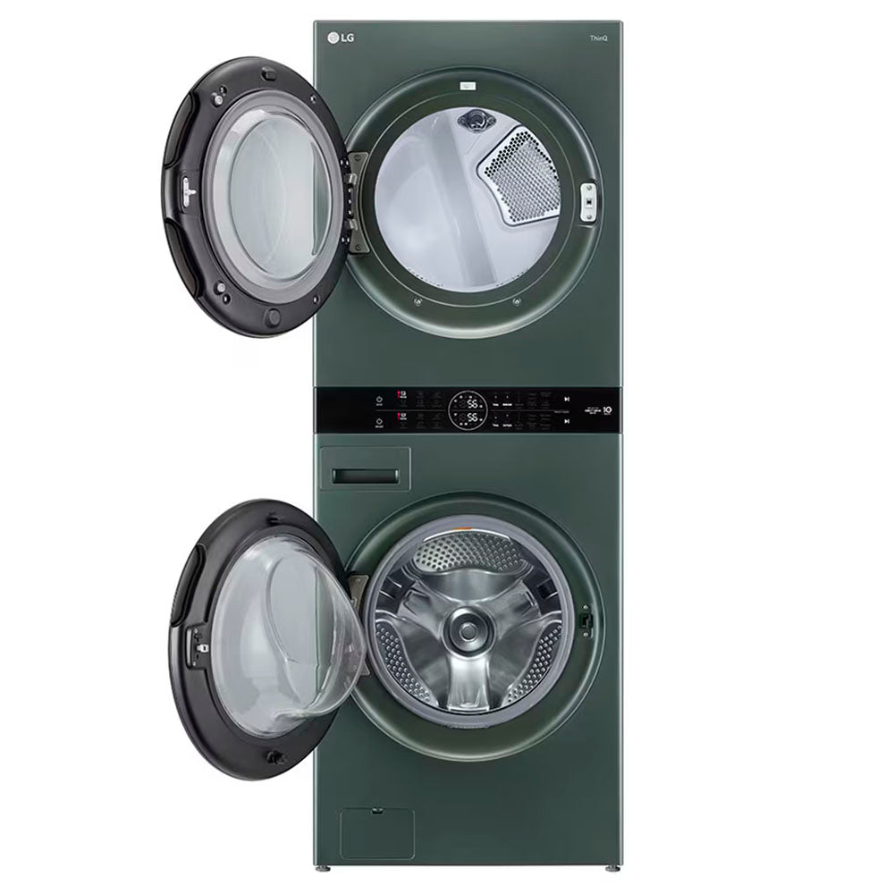 Torre de lavado y secado 25 kg WK25GGS6 LG color verde AI DD Turbo Wash
