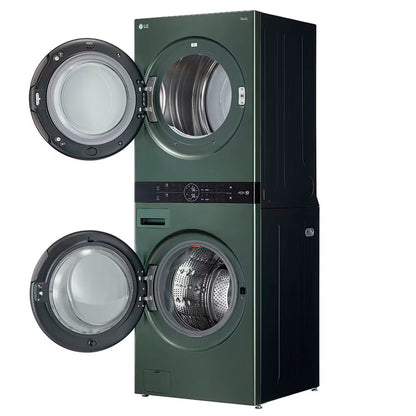 Torre de lavado y secado 25 kg WK25GGS6 LG color verde AI DD Turbo Wash