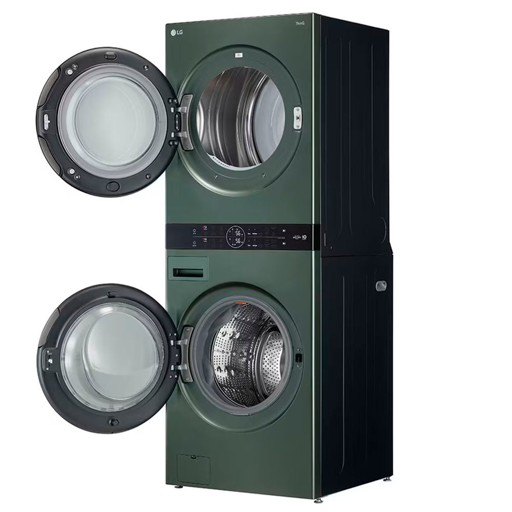Torre de lavado y secado 25 kg WK25GGS6 LG color verde AI DD Turbo Wash