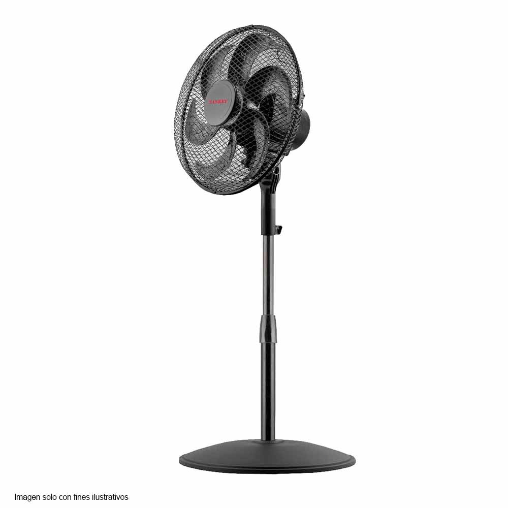 Abanico de pedestal 12" FN-1216M 3 velocidades color negro.