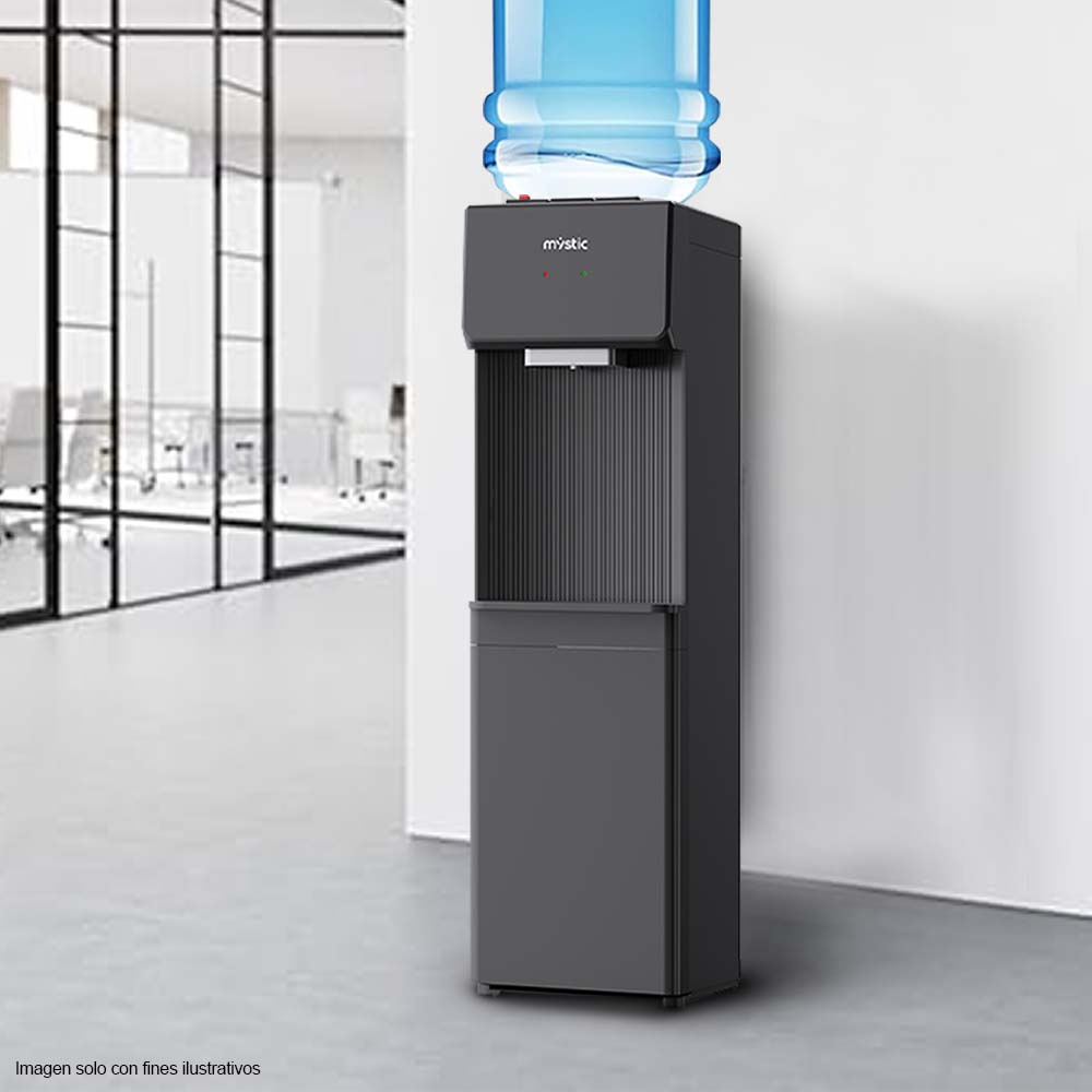 Dispensador de agua MY-WD250 Mystic para agua fría y caliente con gabinete de almacenamiento