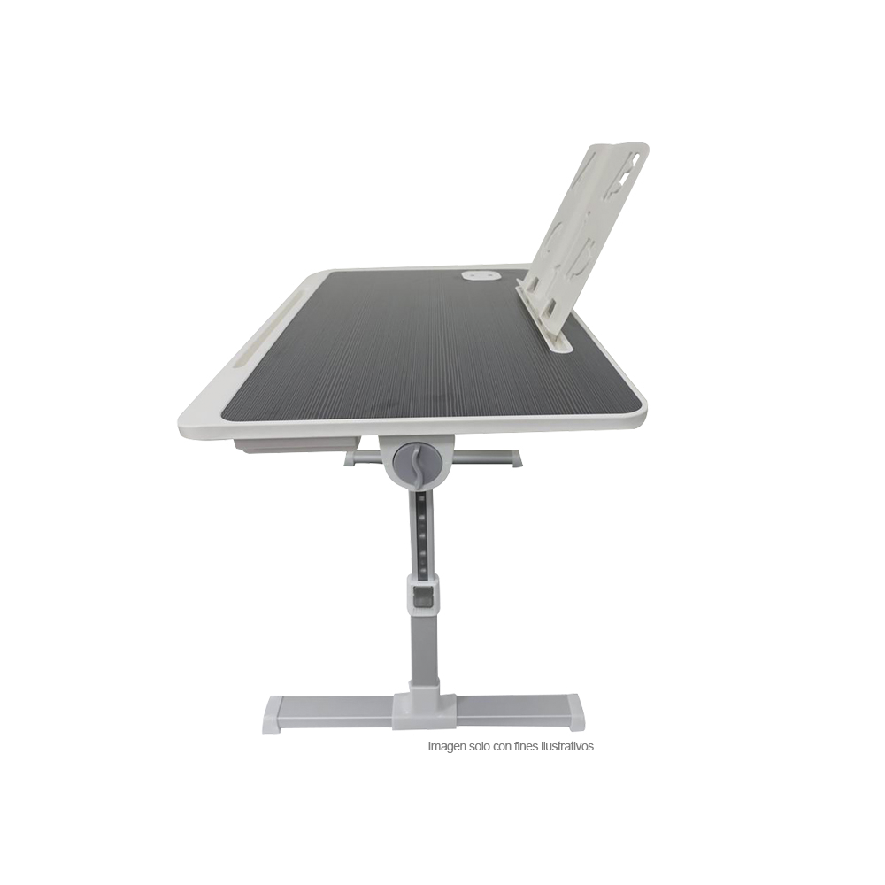 Mesa plegable MF1 para laptop con puerto USB, color negro