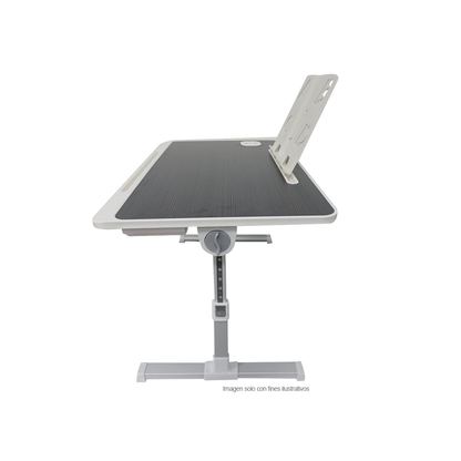 Mesa plegable MF1 para laptop con puerto USB, color negro