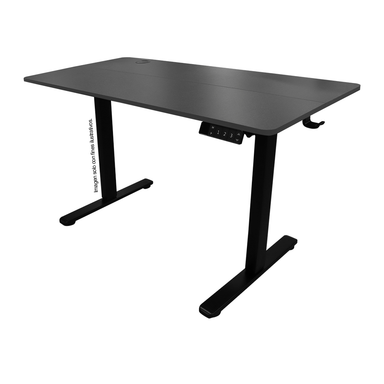 Escritorio ES6-H-1G, altura ajustable, sobre color gris, 3 configuraciones de memoria guardables