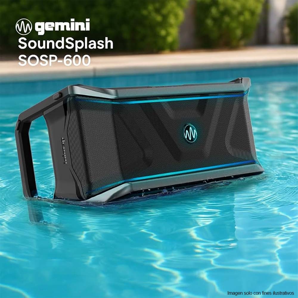 Bocina portátil SOSP-600 Sound Splash de 300W Gemini