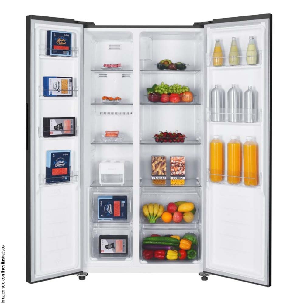 Refrigeradora 16pc Side by Side MSM480LKLSS0 Mabe TecInverter