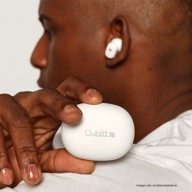 Audífonos inalámbricos In-Ear, CT-PWBUDS7, Cubitt, Bluetooth 5.4 ANC, blanco