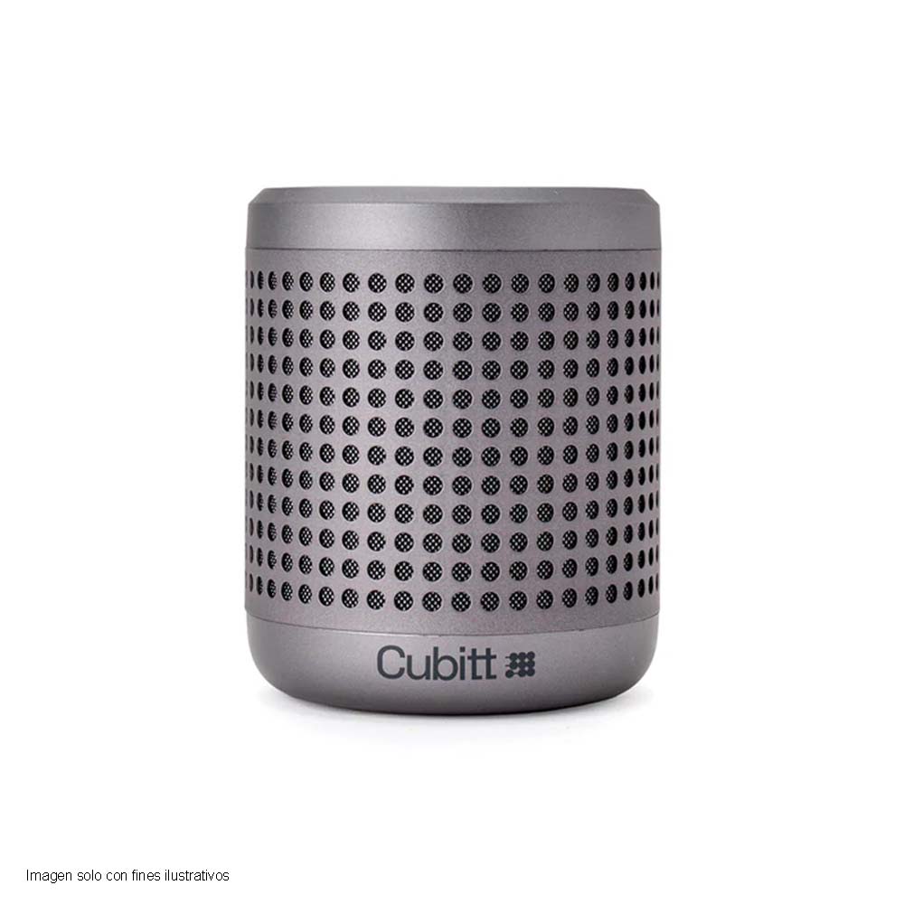 Bocina portátil CT-PWGO2-8 Cubitt Power Go Bluettoth color plateado