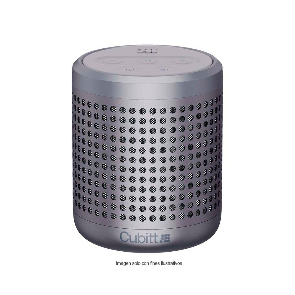 Bocina portátil CT-PWGO2-8 Cubitt Power Go Bluettoth color plateado