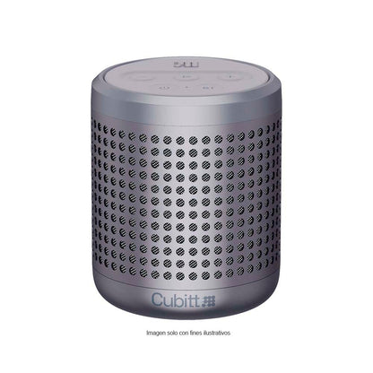 Bocina portátil CT-PWGO2-8 Cubitt Power Go Bluettoth color plateado