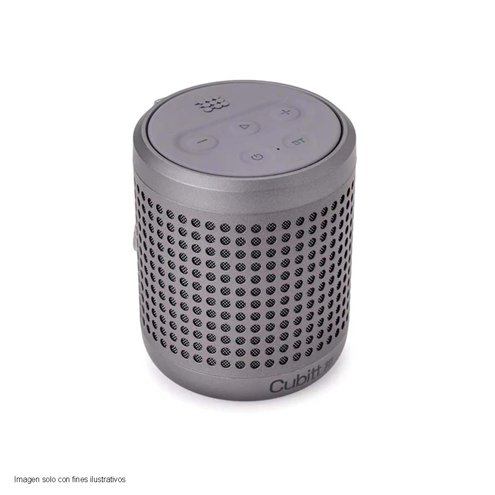 Bocina portátil CT-PWGO2-8 Cubitt Power Go Bluettoth color plateado
