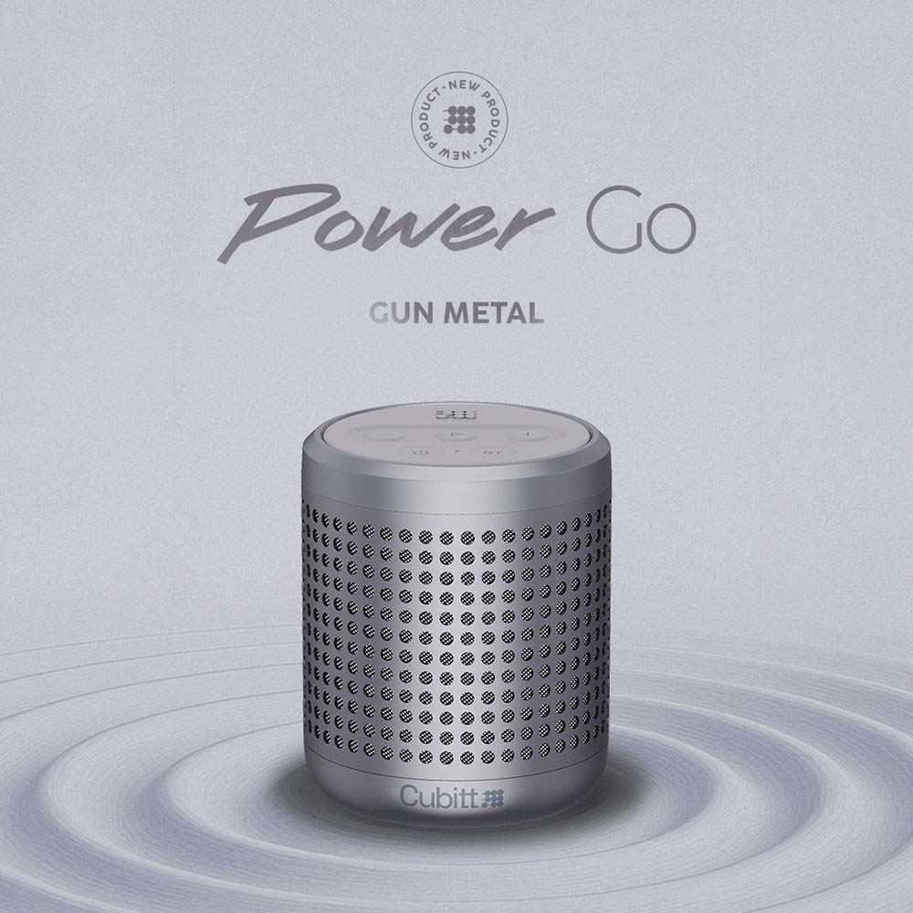 Bocina portátil CT-PWGO2-8 Cubitt Power Go Bluettoth color plateado