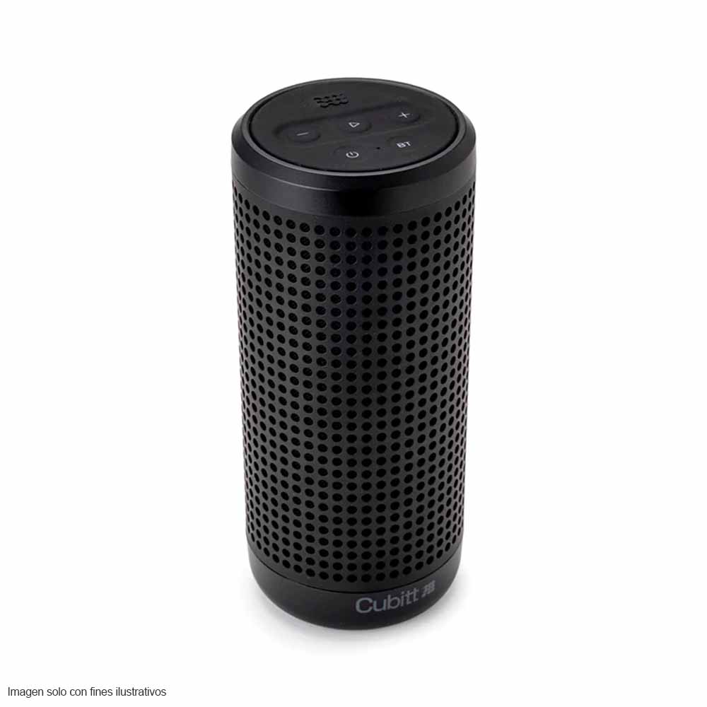 Bocina portátil CT-PWPLUS2-1 Cubitt color negro Bluetooth