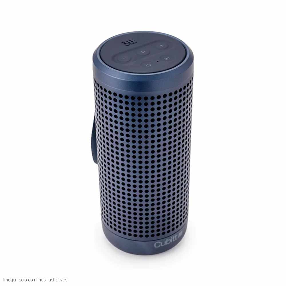 Bocina portátil CT-PWPLUS2-2 Cubitt color azul Bluetooth