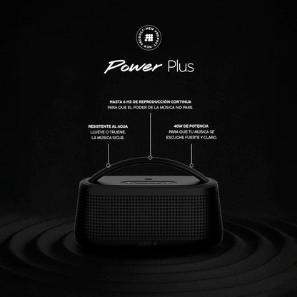 Bocina portátil CT-PWPRO2-1 Cubitt Bluetooth color negro