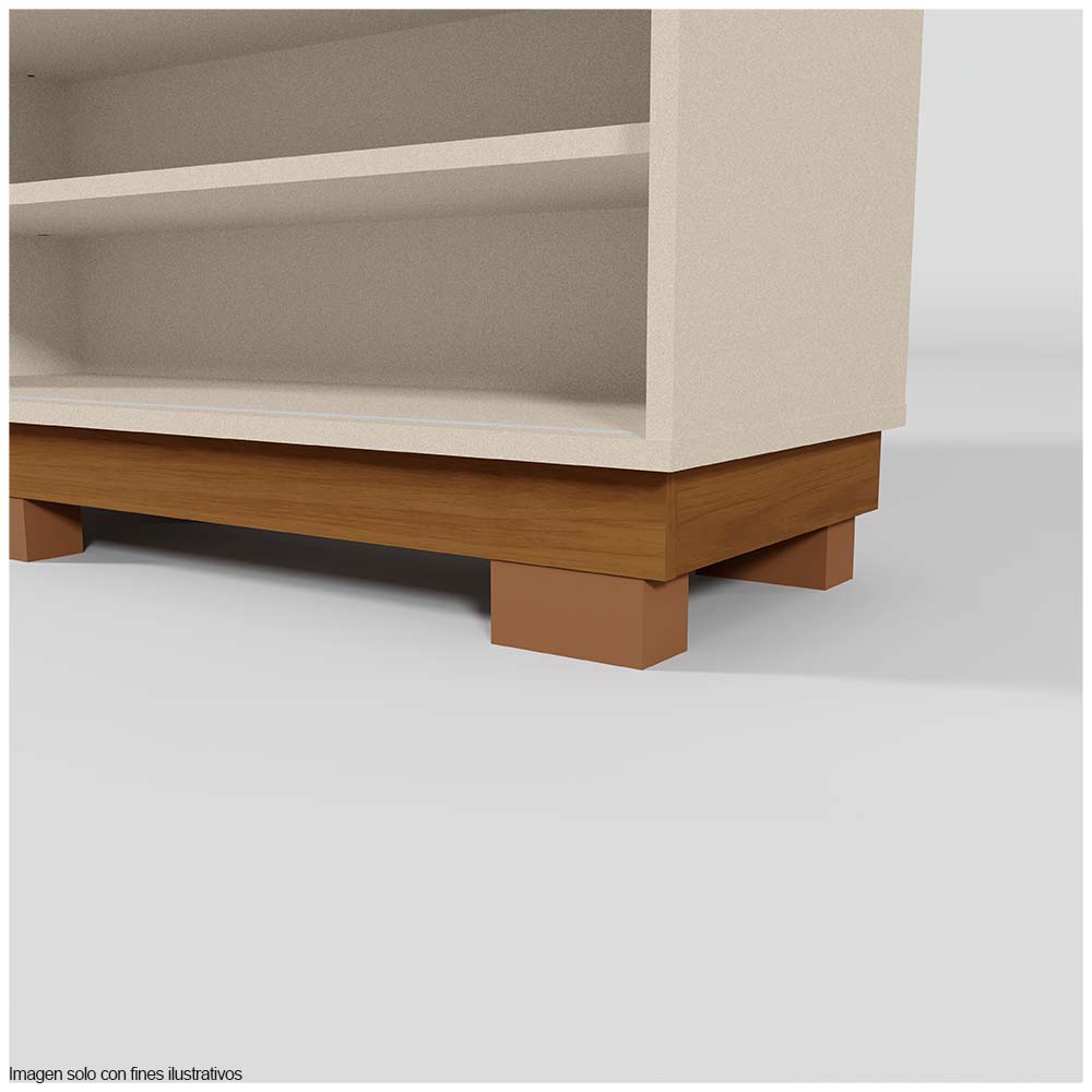 Centro de entretenimiento modelo MARIANA, hasta TV 55" color perla/almendra