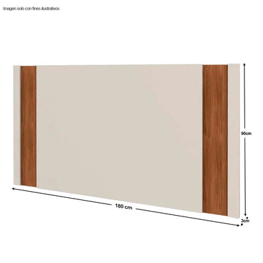 Panel para TV modelo REAL para pantallas de 45" a 65" color perla metalizada / almendra