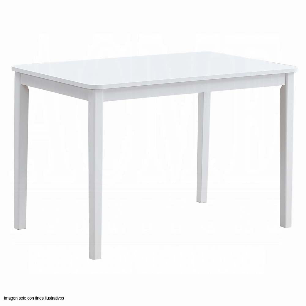 Juego de comedor de 4 puestos Fidelity color blanco