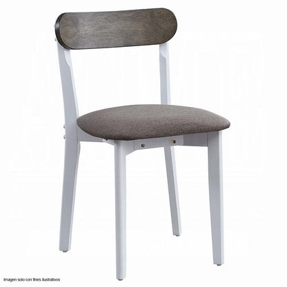 Juego de comedor de 4 puestos Fidelity color blanco